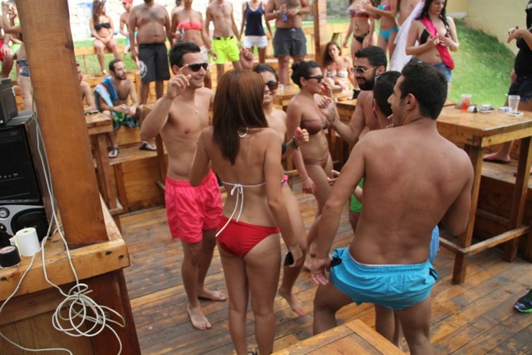Cyan Beach Bar on Sunday
